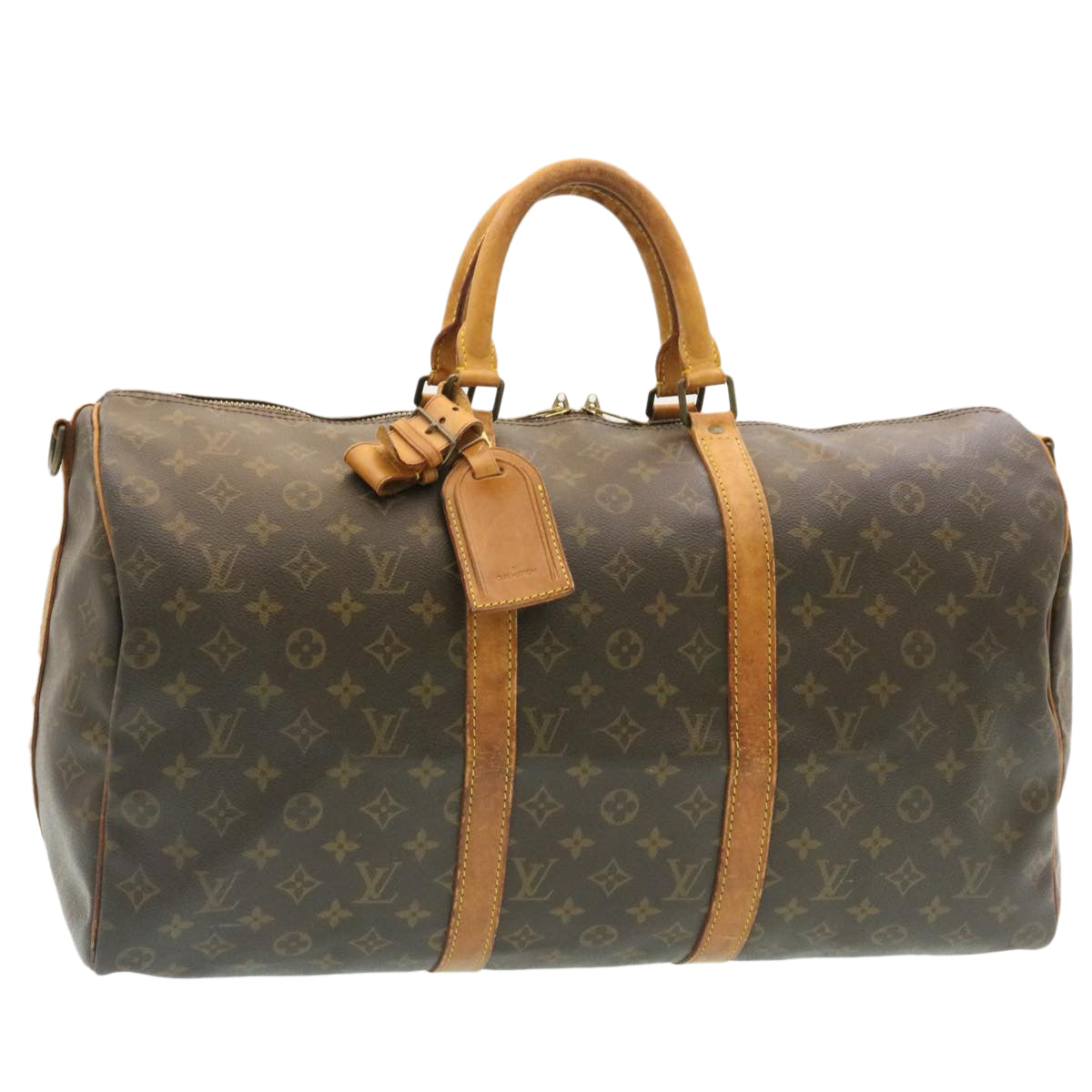 LOUIS VUITTON Monogram Keepall Bandouliere 50 Boston Bag M41416 LV hs233