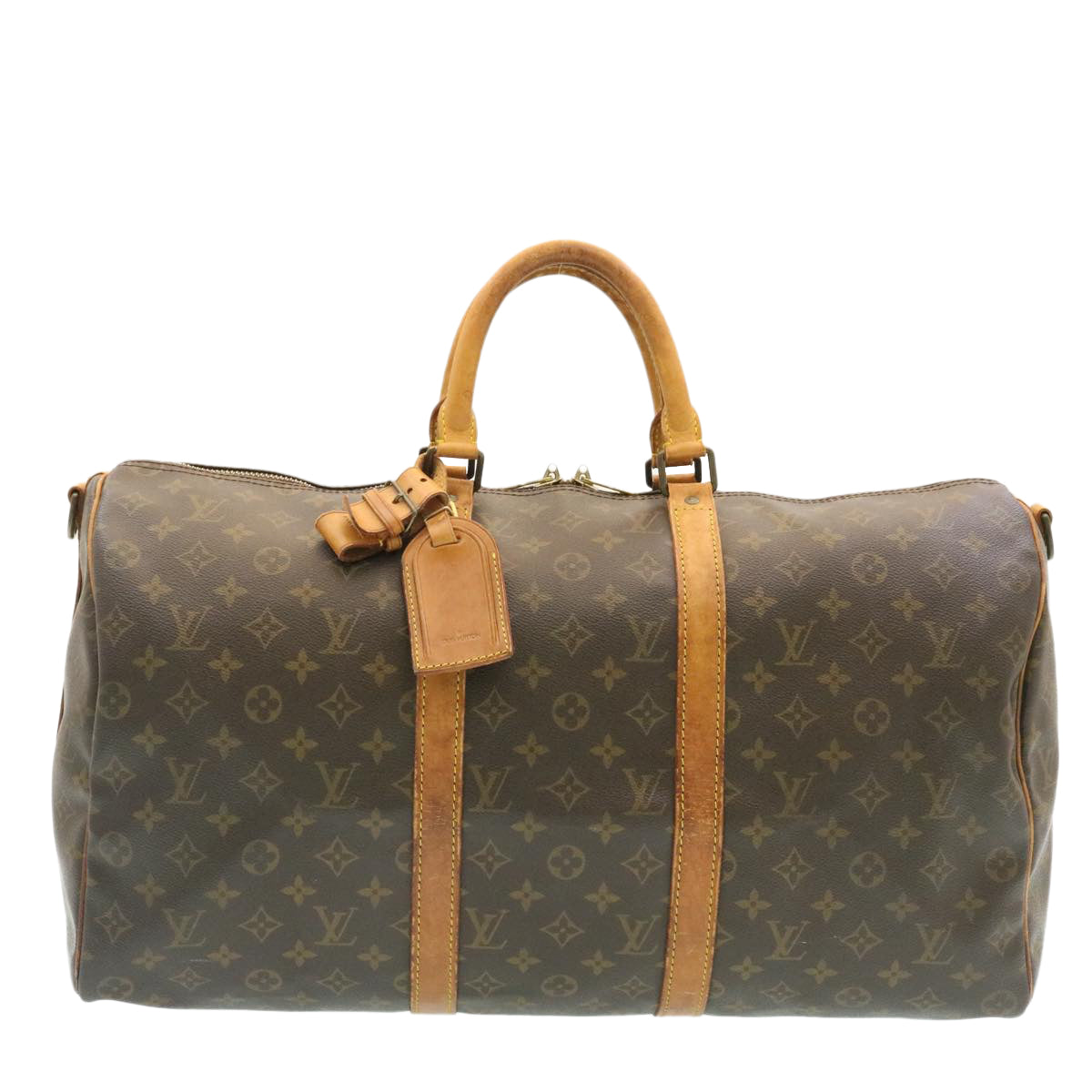 LOUIS VUITTON Monogram Keepall Bandouliere 50 Boston Bag M41416 LV hs233