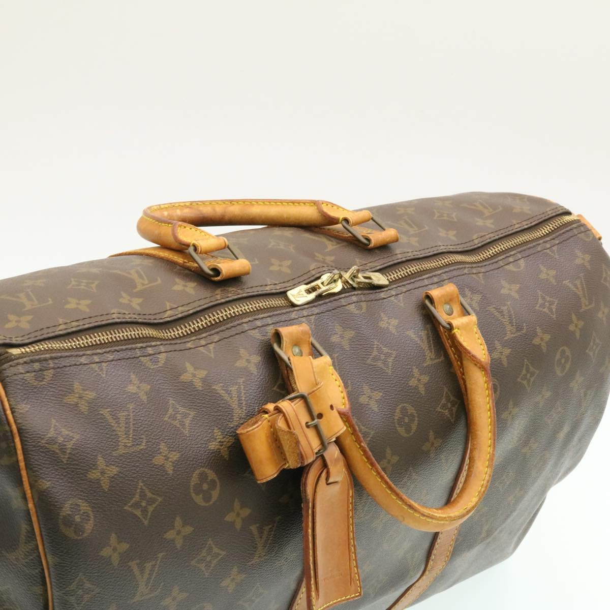 LOUIS VUITTON Monogram Keepall Bandouliere 50 Boston Bag M41416 LV hs233