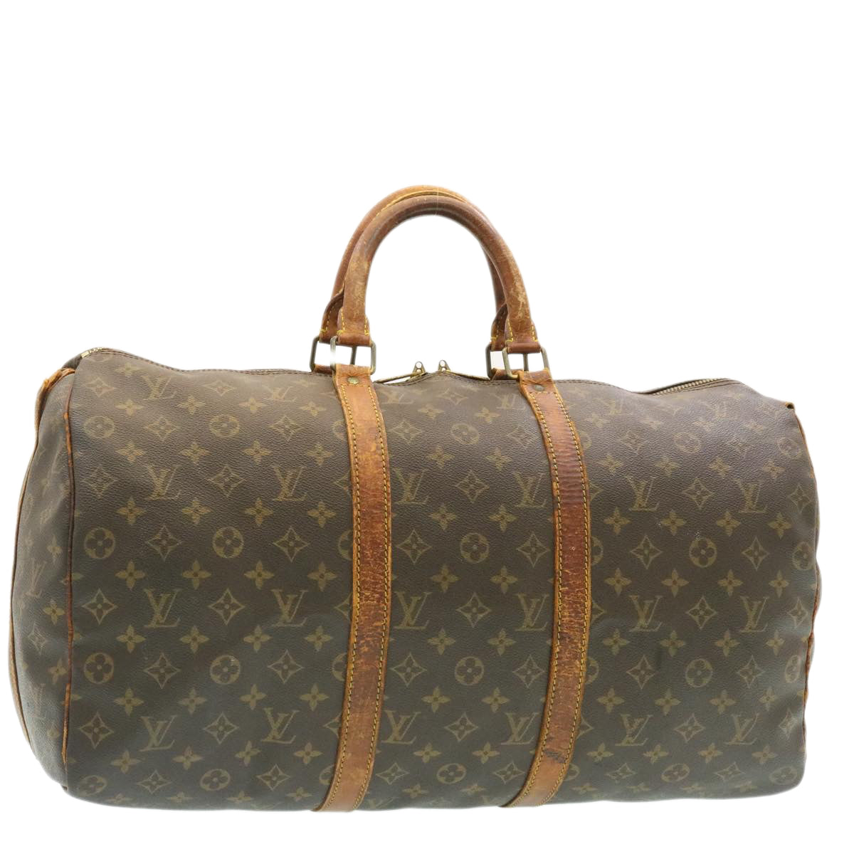 LOUIS VUITTON Monogram Keepall Bandouliere 50 Boston Bag M41416 LV hs240