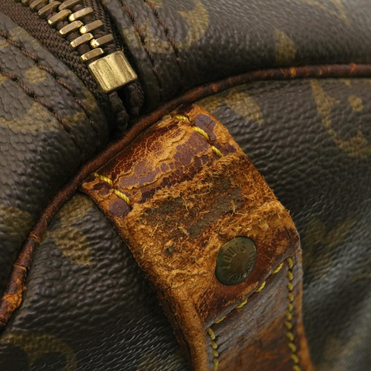 LOUIS VUITTON Monogram Keepall Bandouliere 50 Boston Bag M41416 LV hs240