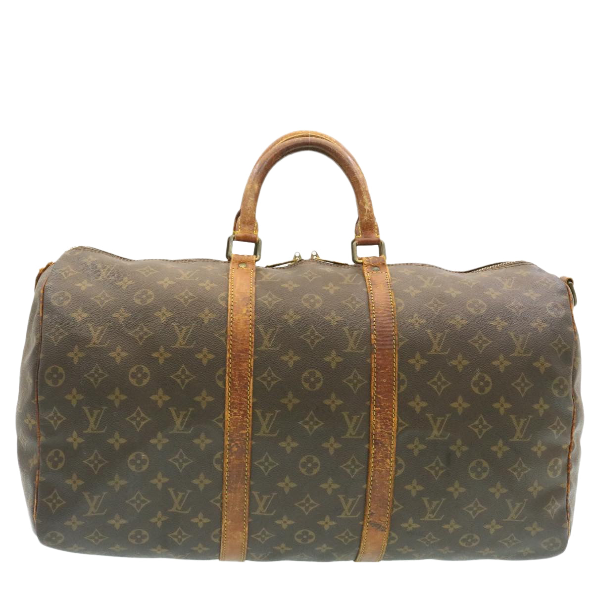 LOUIS VUITTON Monogram Keepall Bandouliere 50 Boston Bag M41416 LV hs240