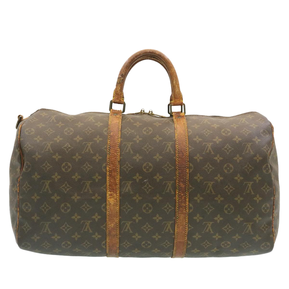 LOUIS VUITTON Monogram Keepall Bandouliere 50 Boston Bag M41416 LV hs240