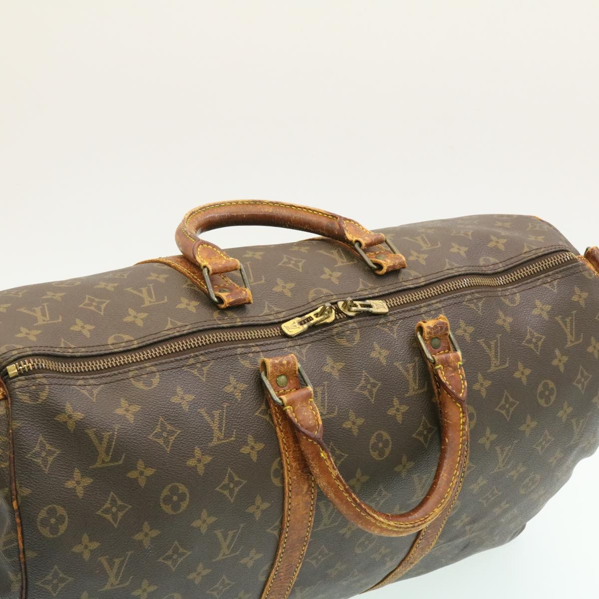 LOUIS VUITTON Monogram Keepall Bandouliere 50 Boston Bag M41416 LV hs240