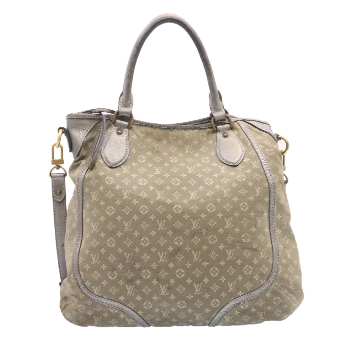 LOUIS VUITTON Monogram Mini Lin Anjoul Tote Bag Gray M95622 LV hs243