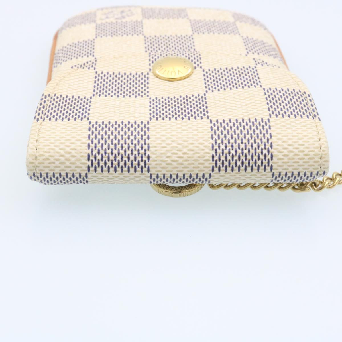 LOUIS VUITTON Damier Azur Etui Telephonne MM Cell Phone Case LV hs448