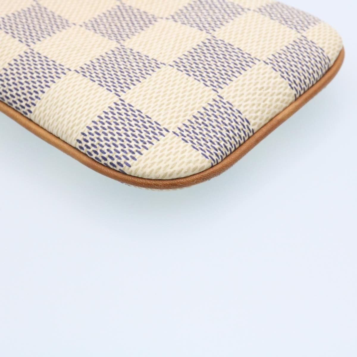 LOUIS VUITTON Damier Azur Etui Telephonne MM Cell Phone Case LV hs448