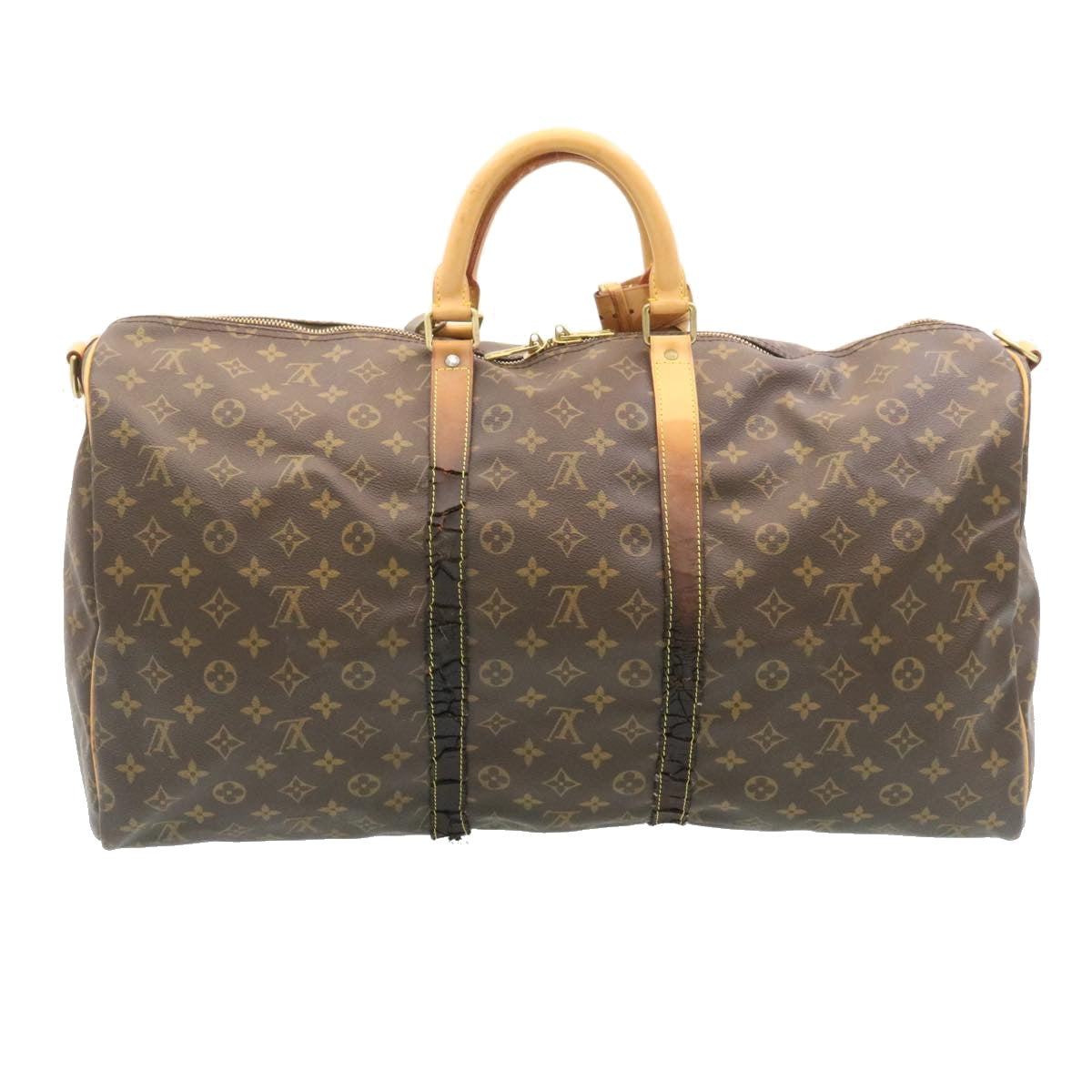 LOUIS VUITTON Monogram Keepall Bandouliere 55 Boston Bag M41414 LV hs568