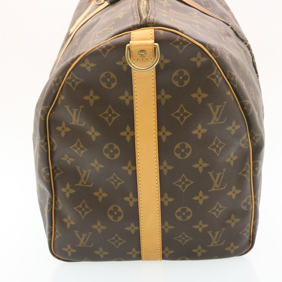 LOUIS VUITTON Monogram Keepall Bandouliere 55 Boston Bag M41414 LV hs568