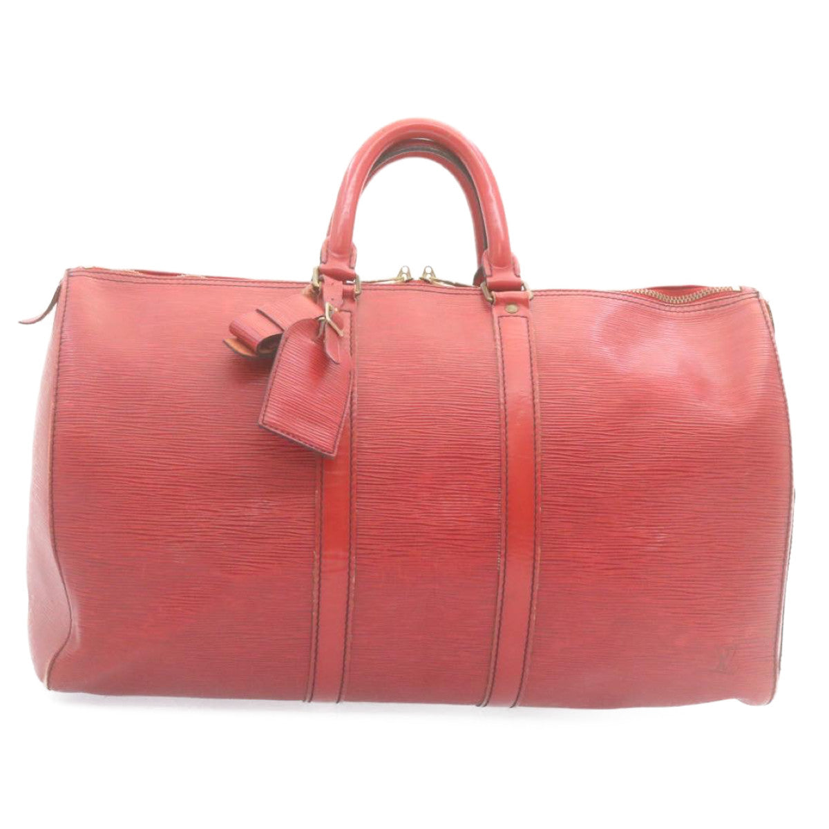 LOUIS VUITTON Epi Keepall 45 Boston Bag Red M42977 LV hs667