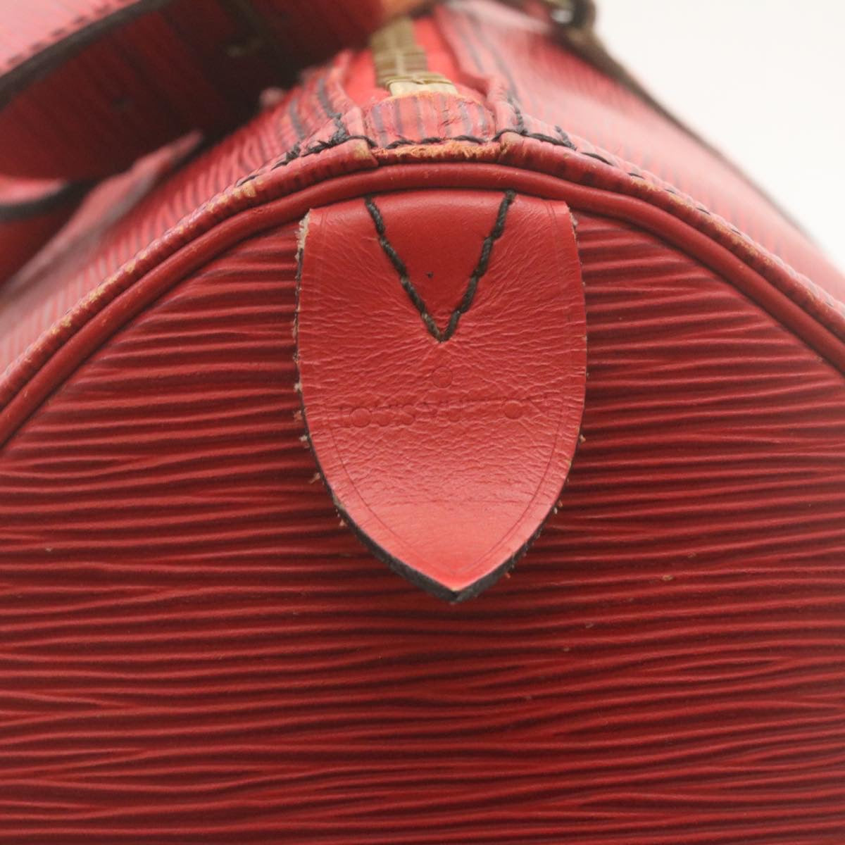 LOUIS VUITTON Epi Keepall 45 Boston Bag Red M42977 LV hs667
