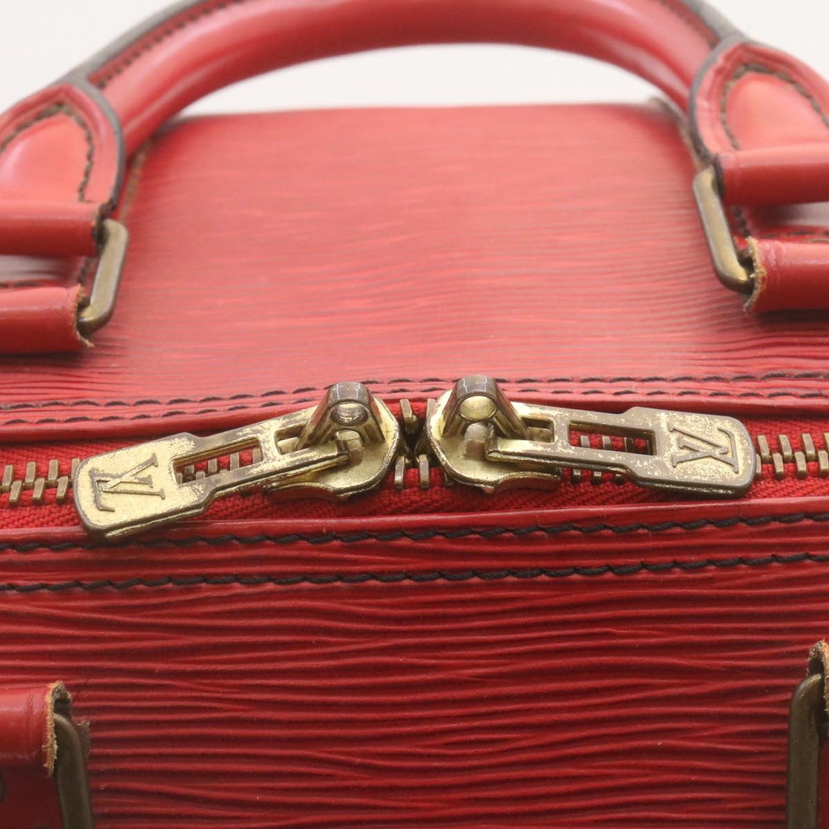 LOUIS VUITTON Epi Keepall 45 Boston Bag Red M42977 LV hs667