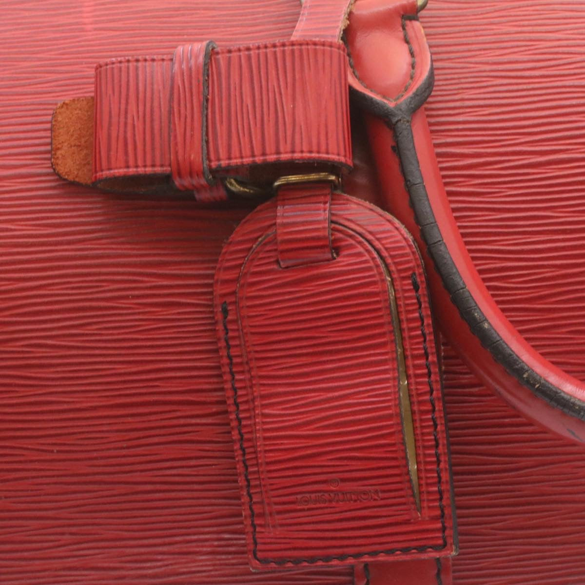 LOUIS VUITTON Epi Keepall 45 Boston Bag Red M42977 LV hs667