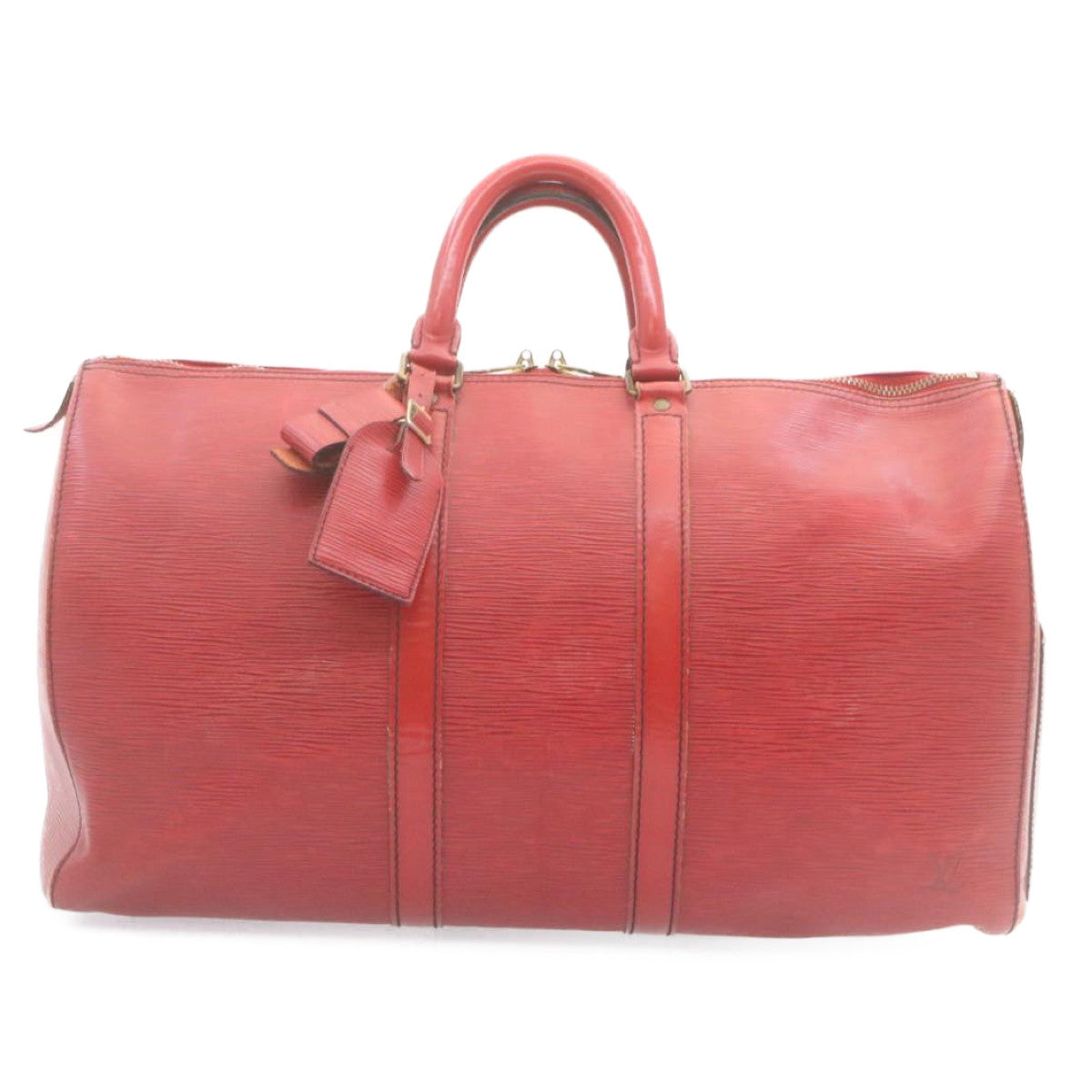 LOUIS VUITTON Epi Keepall 45 Boston Bag Red M42977 LV hs667