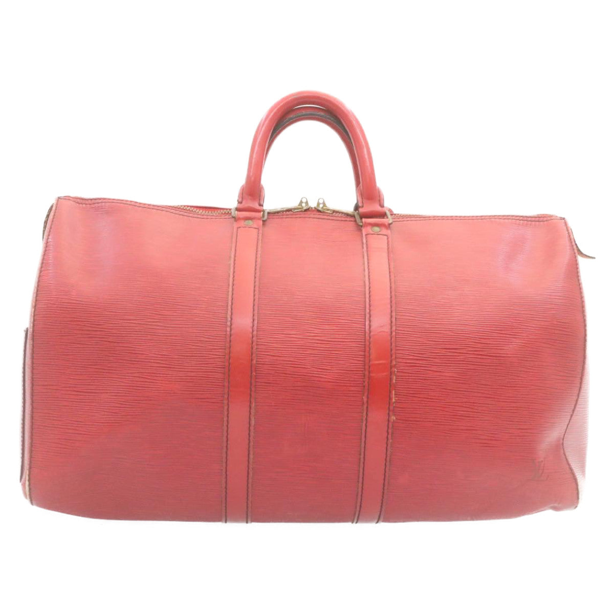 LOUIS VUITTON Epi Keepall 45 Boston Bag Red M42977 LV hs667