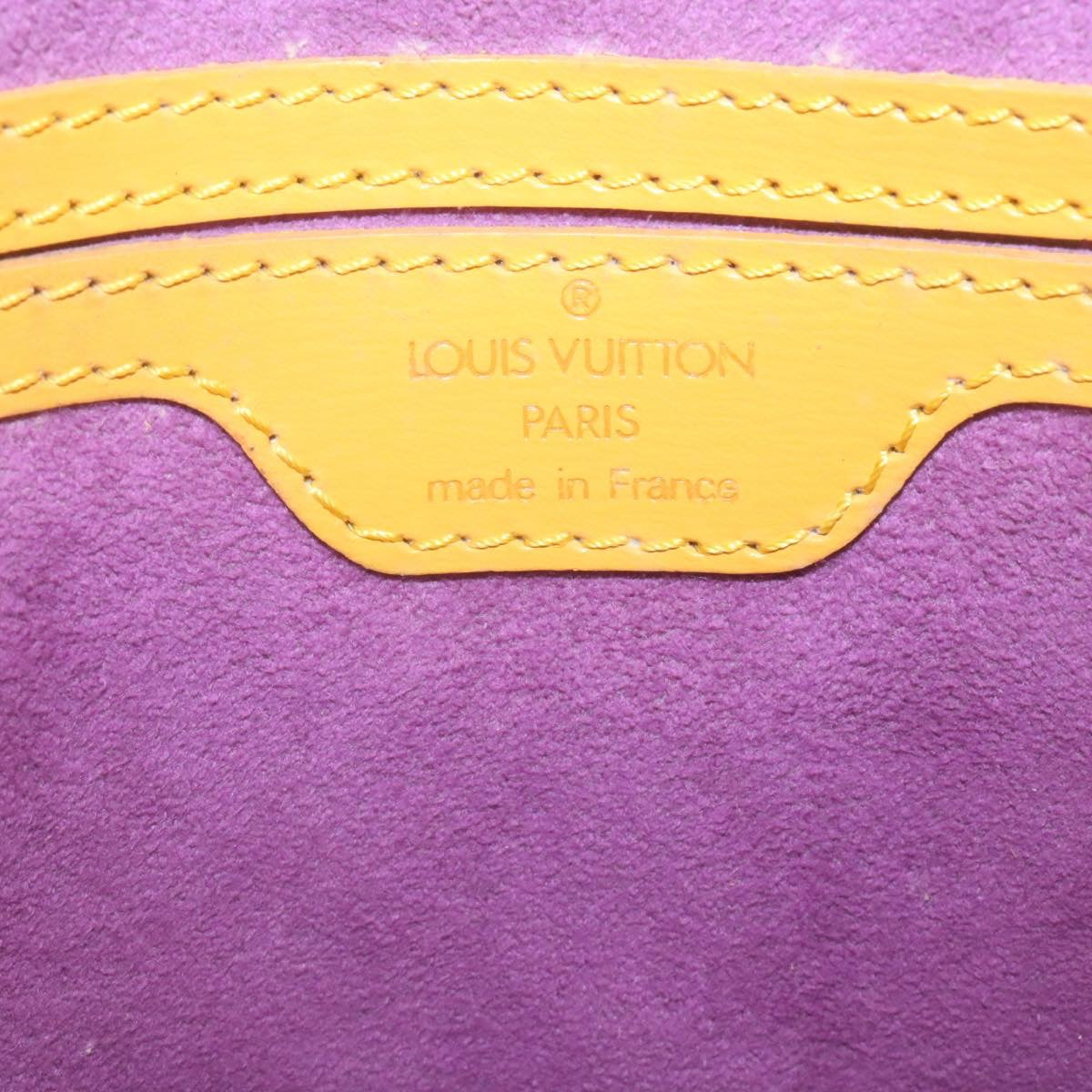 LOUIS VUITTON Epi Saint Jacques Hand Bag Yellow M52279 LV hs692