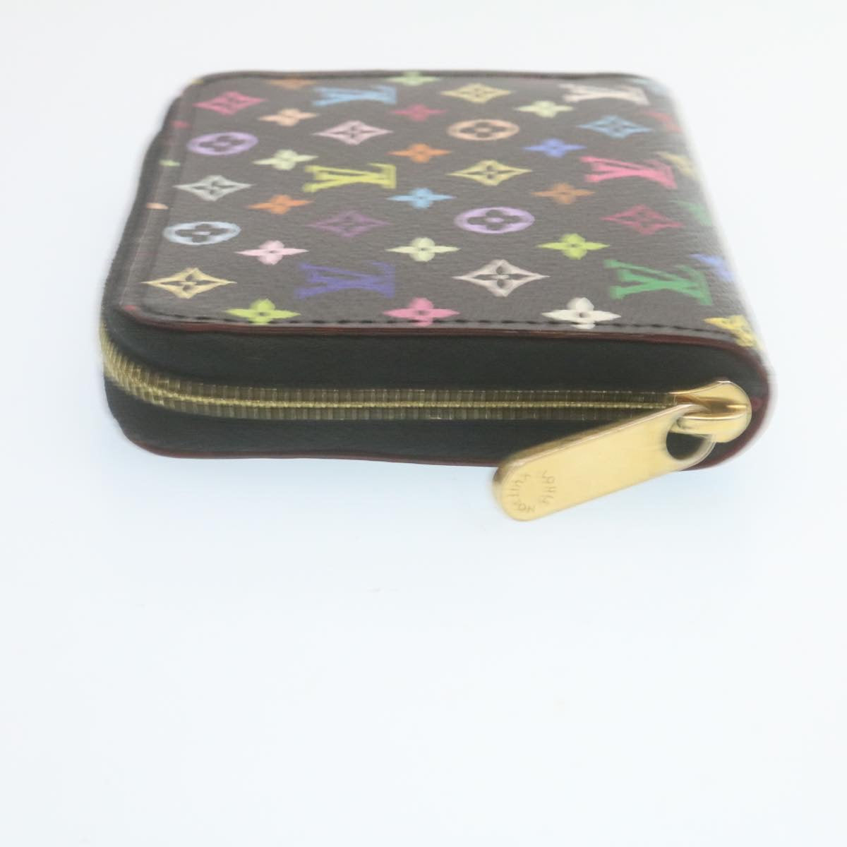 LOUIS VUITTON Monogram Multicolor Zippy Coin Purse Black M93740 LV hs726