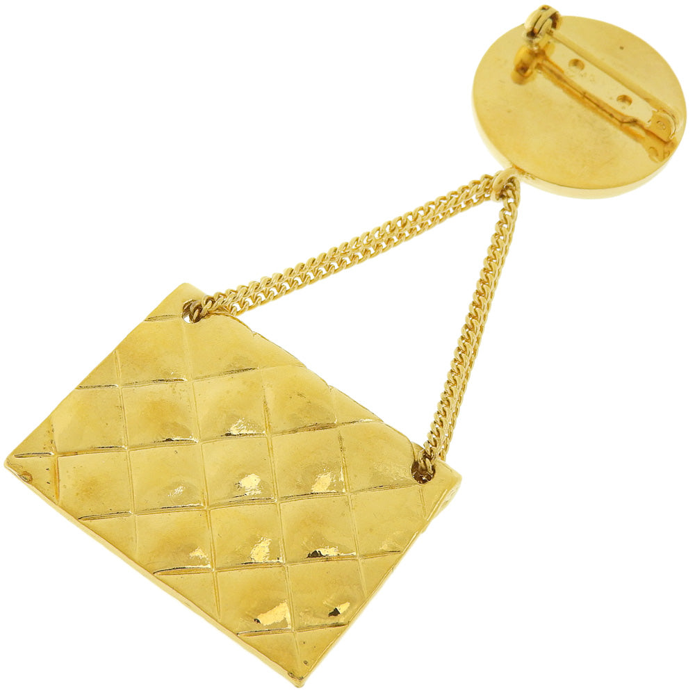 Chanel Gold Plated Bag Motif Brooch