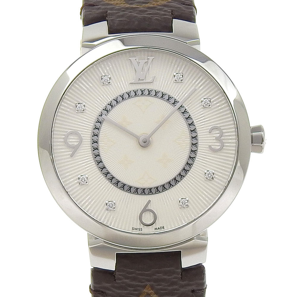 Louis Vuitton Tambour Slim Watch Stainless Steel Quartz