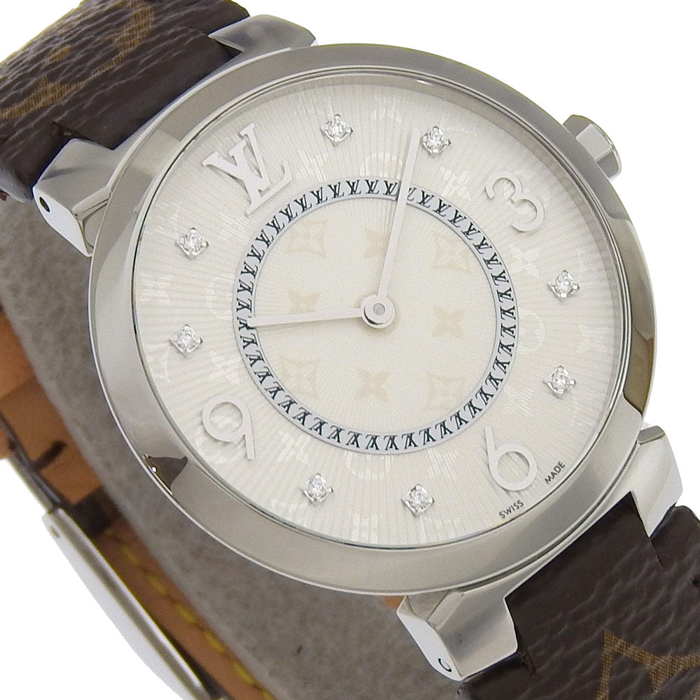 Louis Vuitton Tambour Slim Watch Stainless Steel Quartz