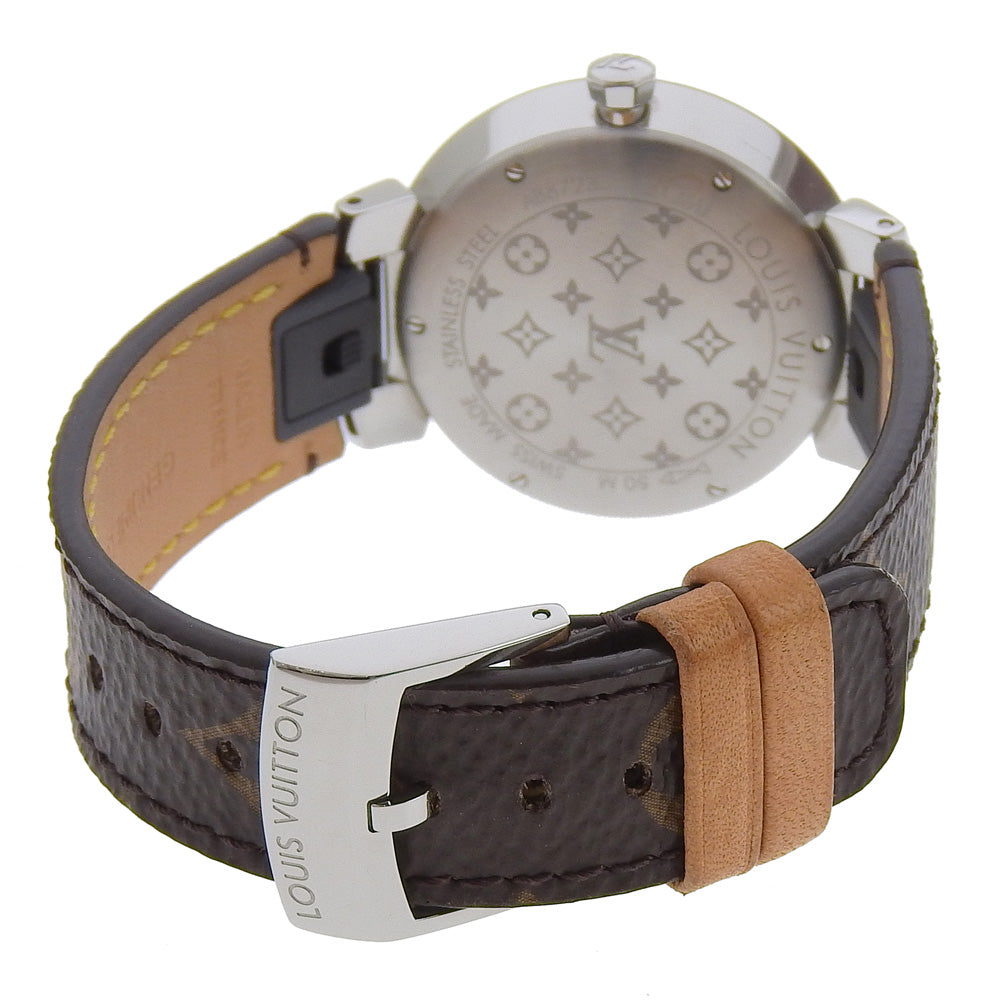 Louis Vuitton Tambour Slim Watch Stainless Steel Quartz
