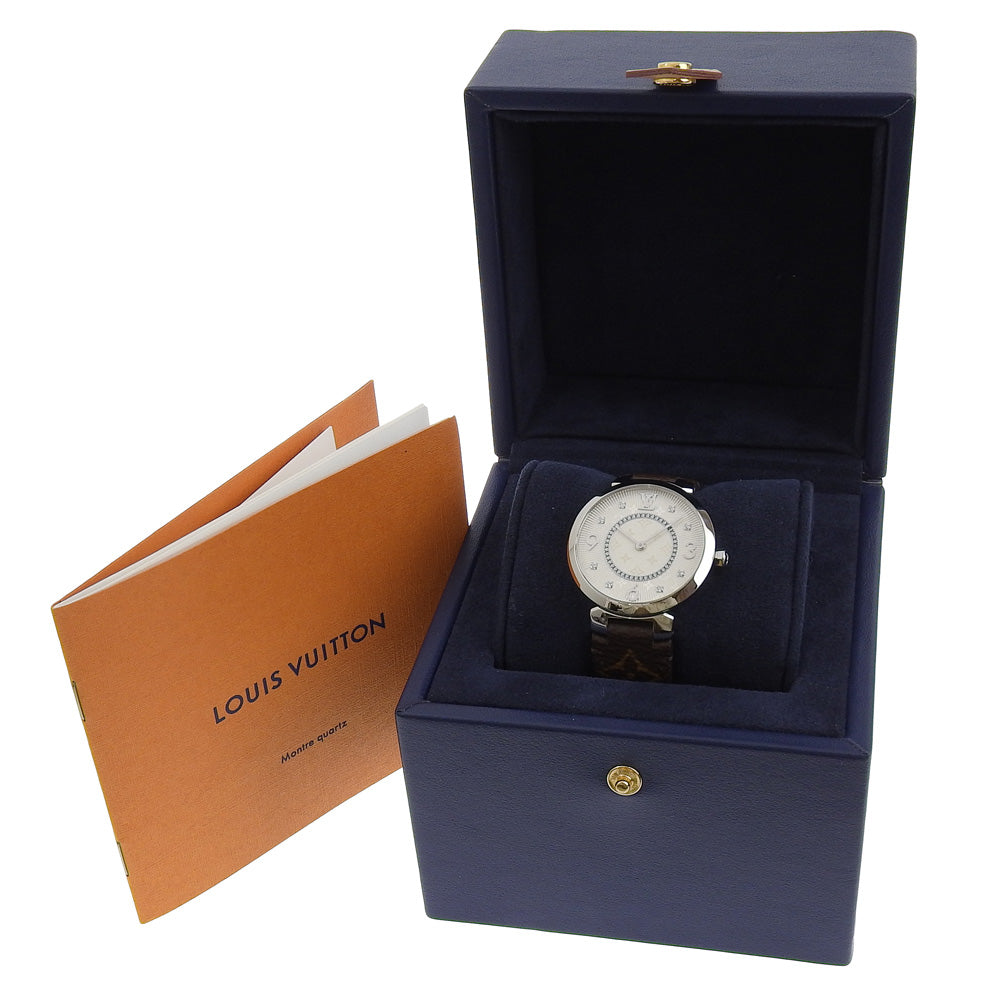Louis Vuitton Tambour Slim Watch Stainless Steel Quartz