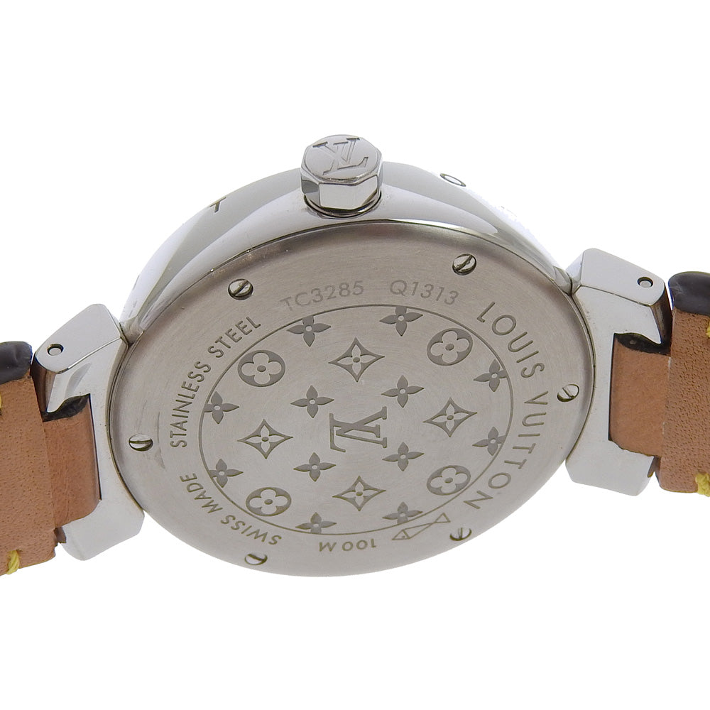 Louis Vuitton Tambour Watch Q1313 Stainless Steel Quartz