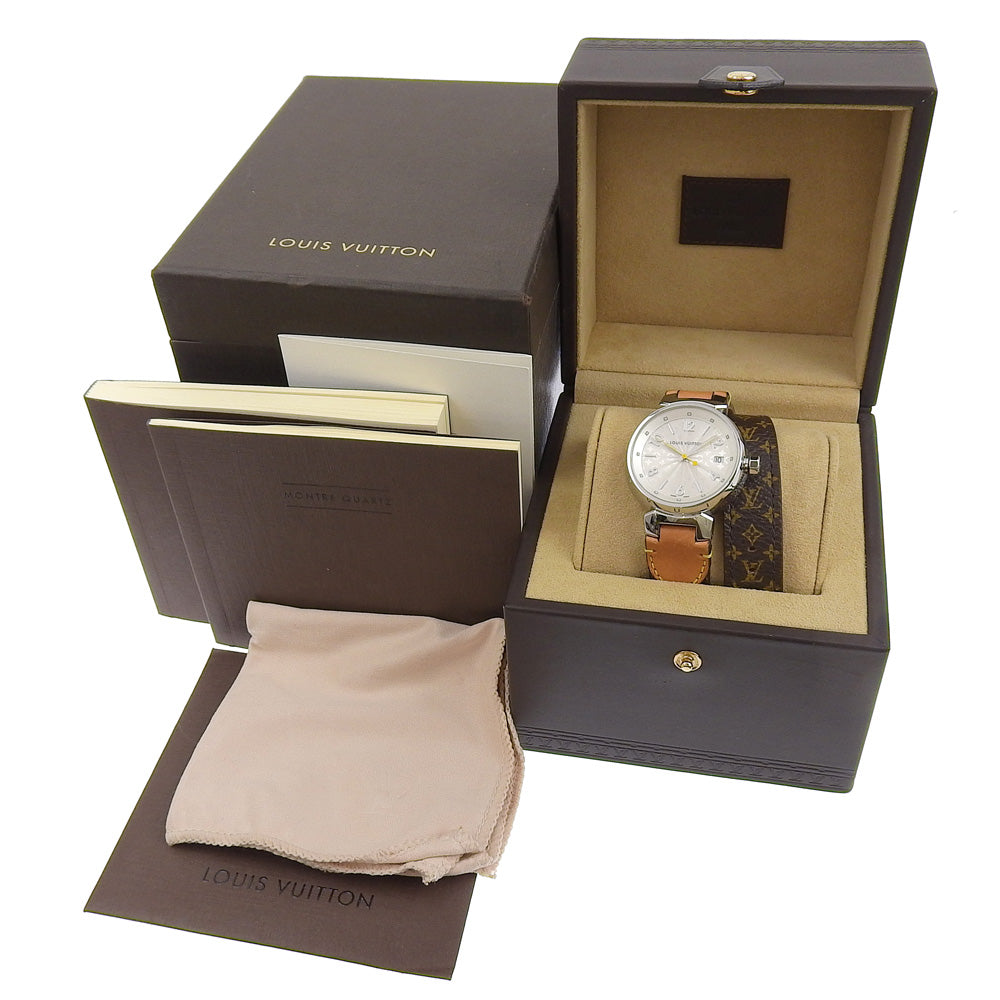 Louis Vuitton Tambour Watch Q1313 Stainless Steel Quartz