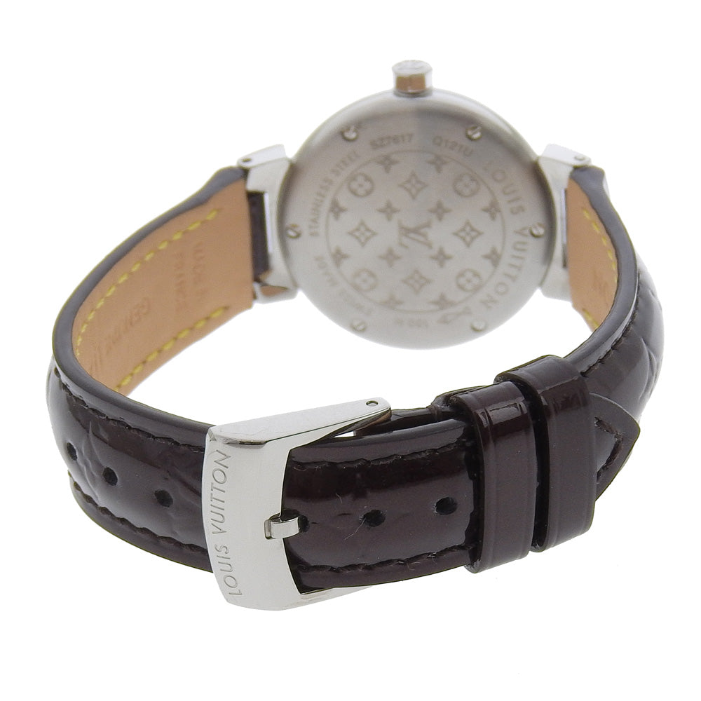 Louis Vuitton Tambour Watch Stainless Steel Diamond Quartz