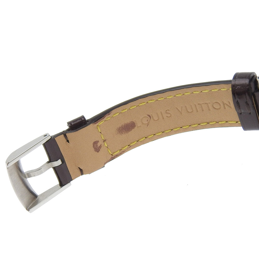 Louis Vuitton Tambour Watch Stainless Steel Diamond Quartz