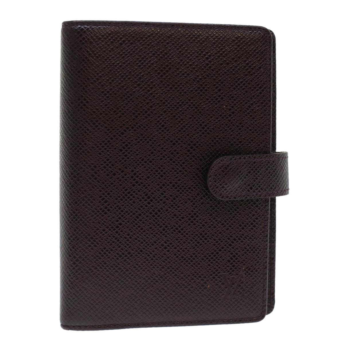 LOUIS VUITTON Taiga Agenda PM Day Planner Cover Acajou R20416 LV im446
