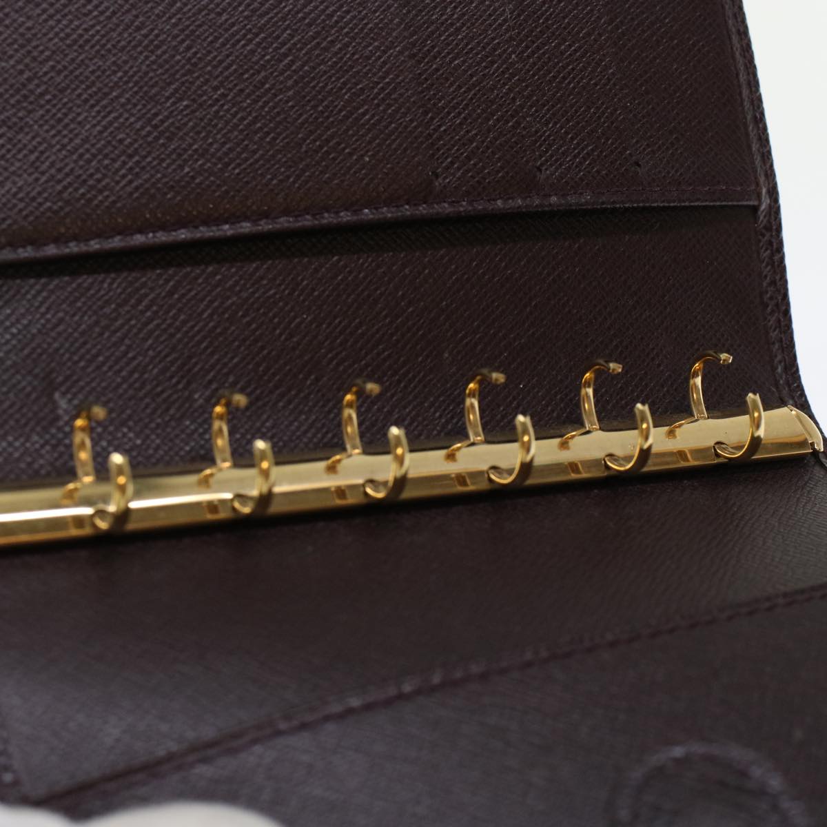 LOUIS VUITTON Taiga Agenda PM Day Planner Cover Acajou R20416 LV im446