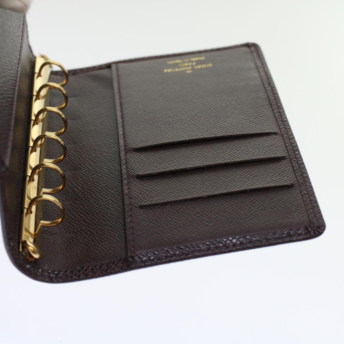 LOUIS VUITTON Taiga Agenda PM Day Planner Cover Acajou R20416 LV im446