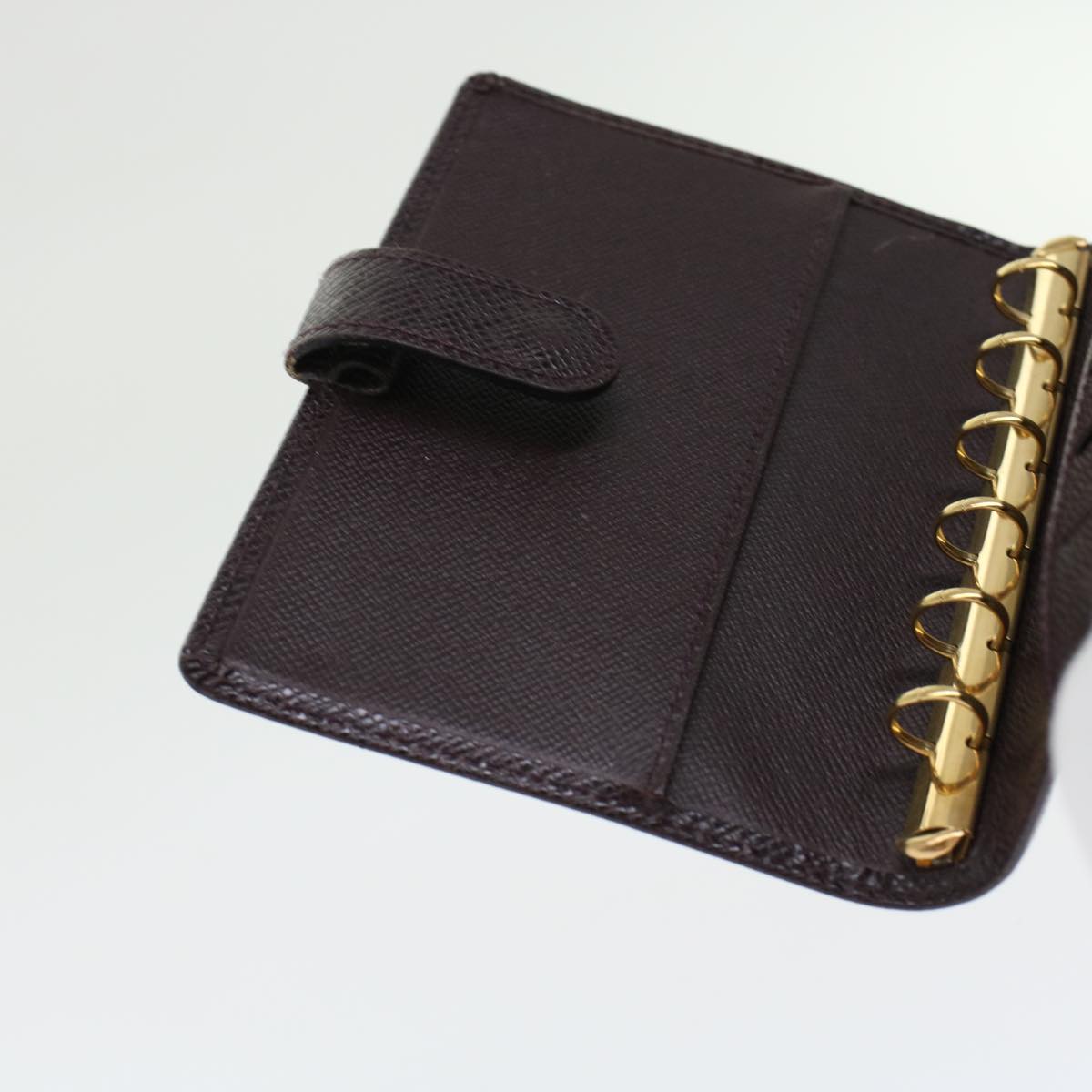LOUIS VUITTON Taiga Agenda PM Day Planner Cover Acajou R20416 LV im446