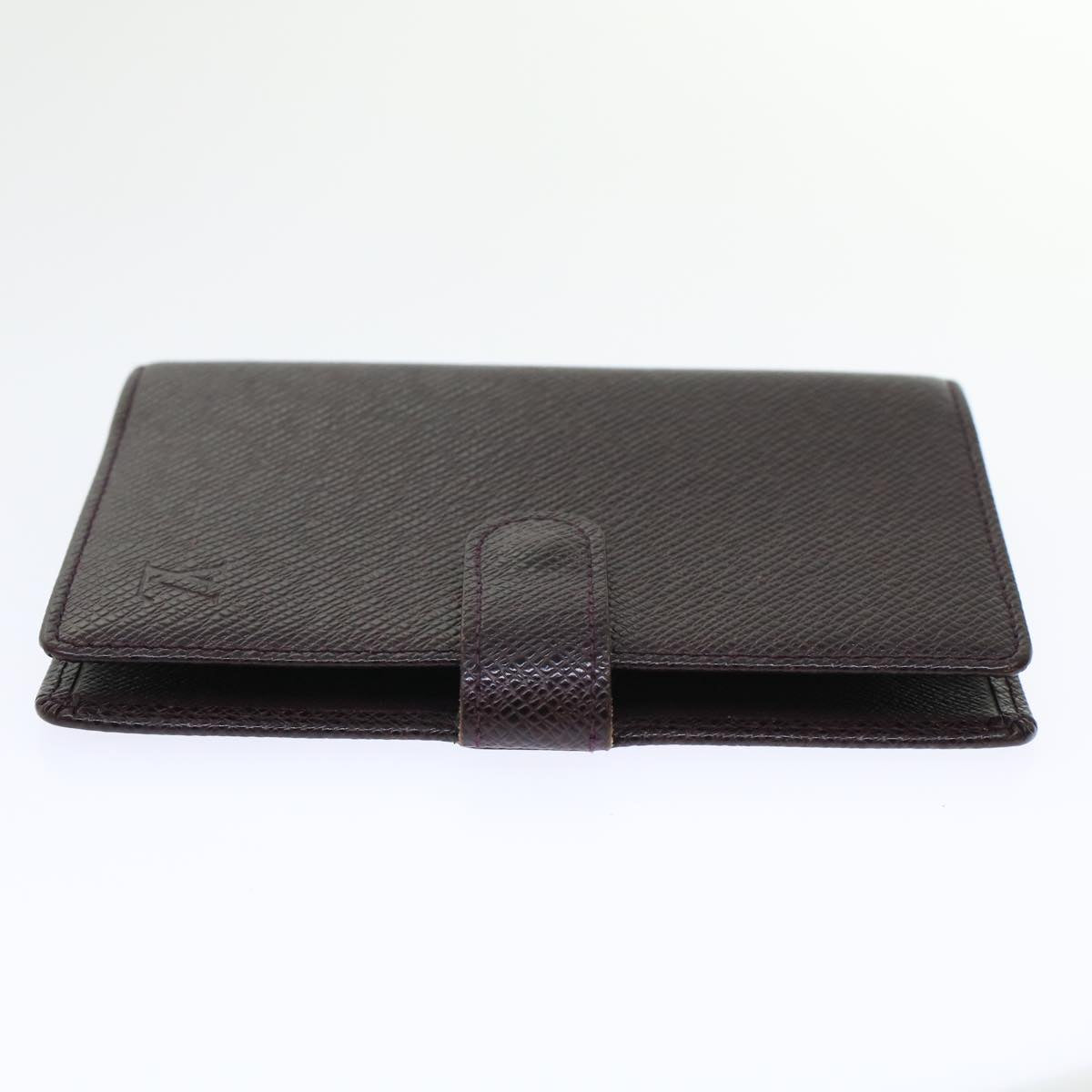 LOUIS VUITTON Taiga Agenda PM Day Planner Cover Acajou R20416 LV im446