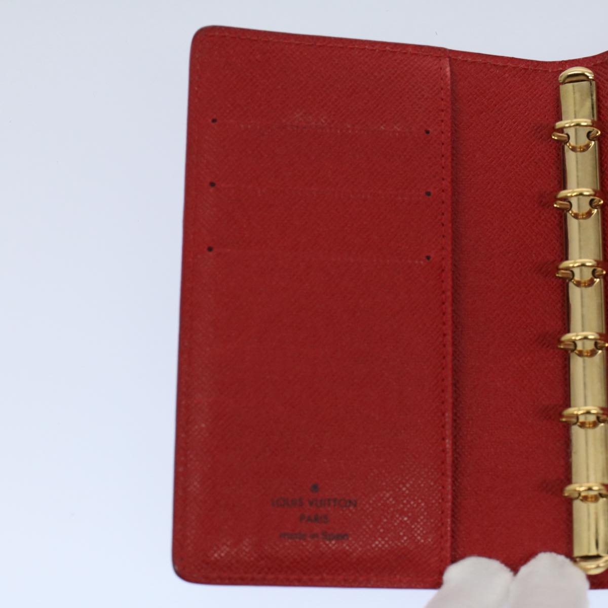 LOUIS VUITTON Epi Agenda PM Day Planner Cover Red R20057 LV im449