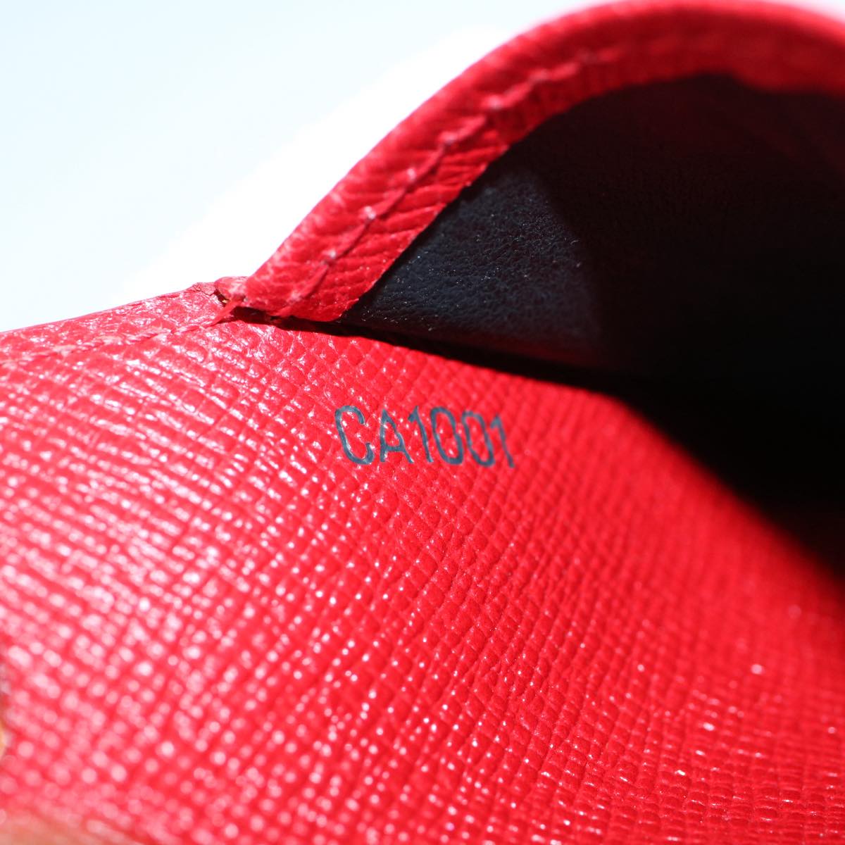 LOUIS VUITTON Epi Agenda PM Day Planner Cover Red R20057 LV im449