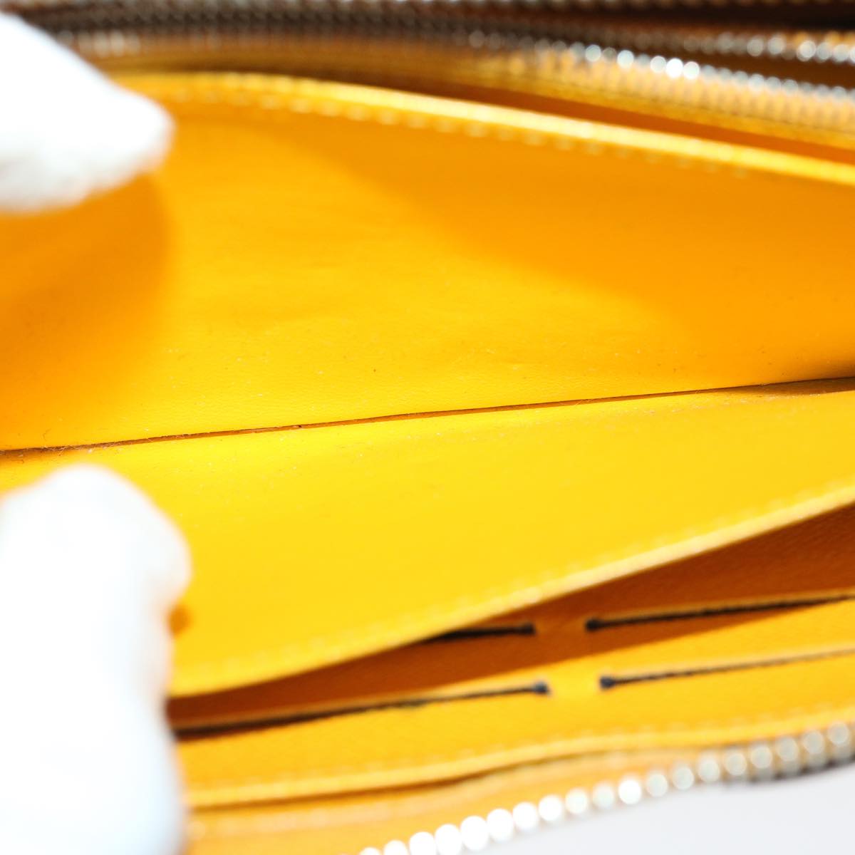 LOUIS VUITTON Epi Zippy Wallet Long Wallet Yellow M60309 LV im454