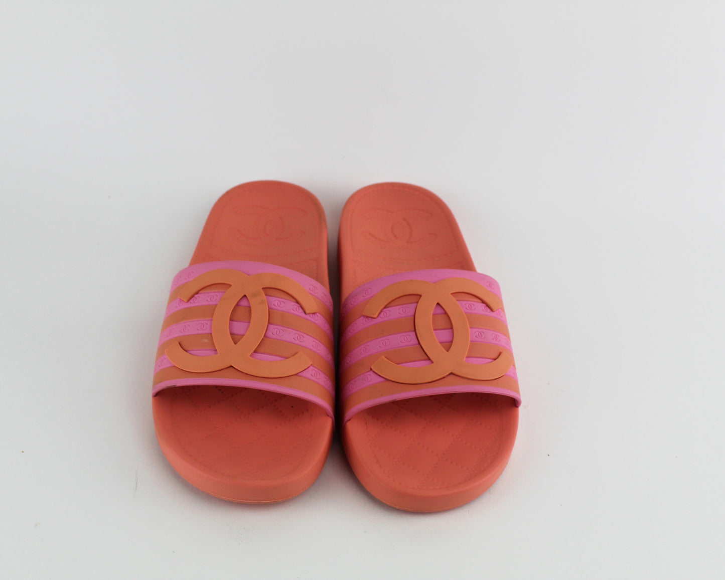 Chanel CC FLats Slide Sandals