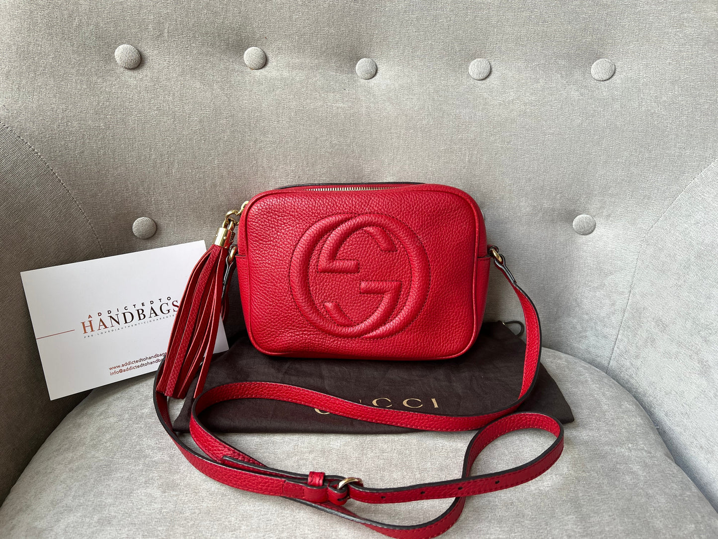 Luxury Gucci Red Soho Disco ( 1050)