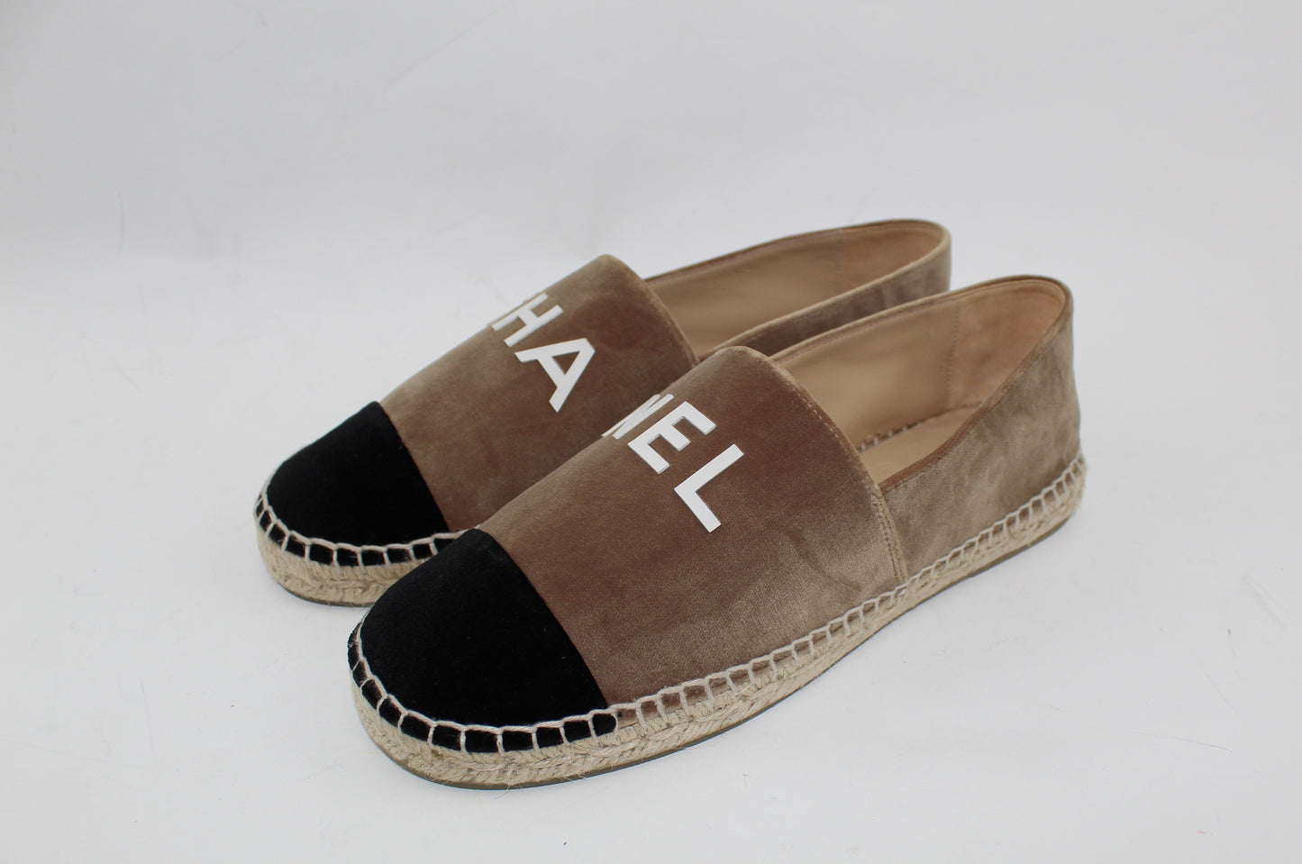 CHANEL VELVET ESPADRILLES
