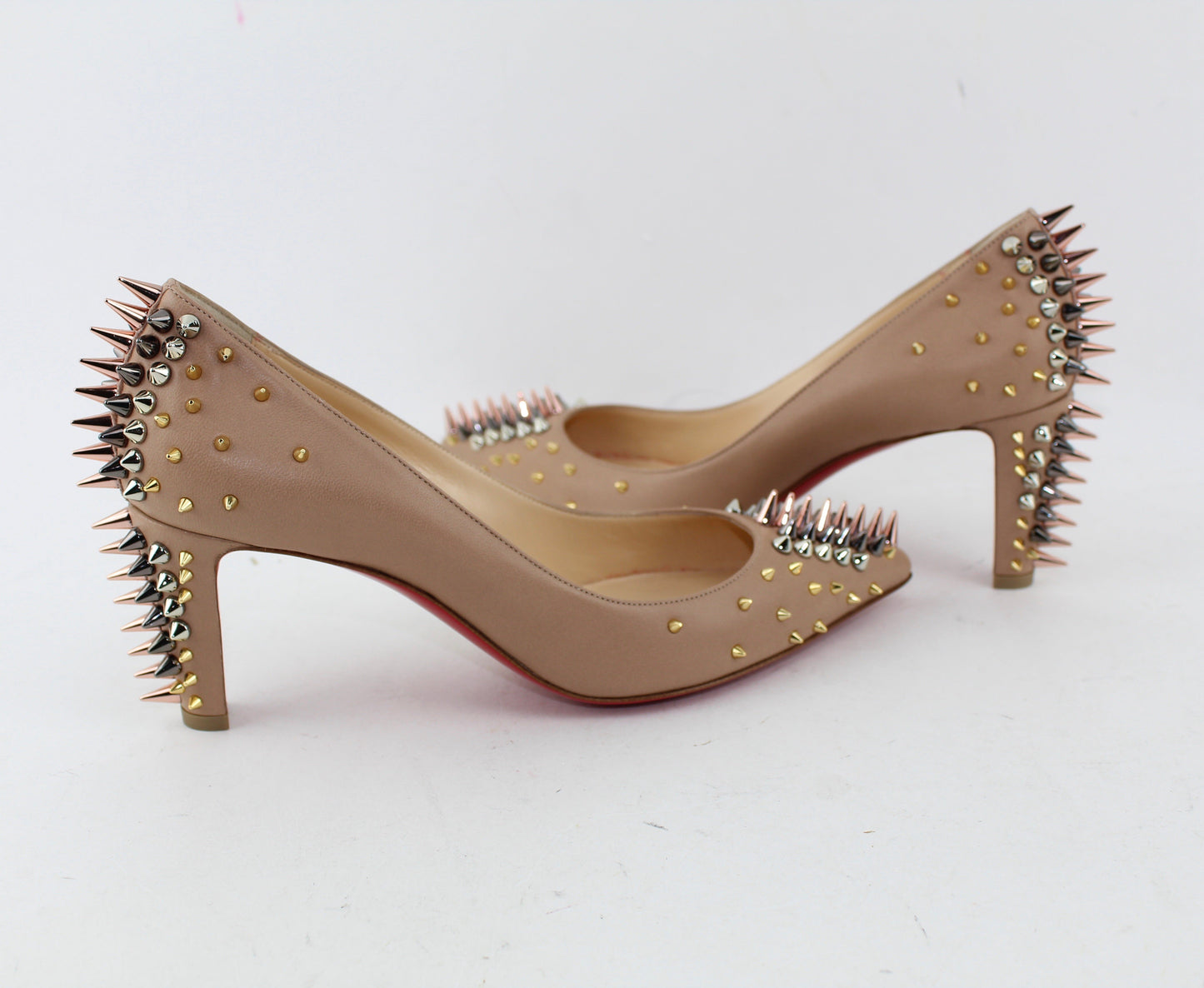 CHRISTIAN LOUBOUTIN GOLDOPUMP 70MM SIZE 37