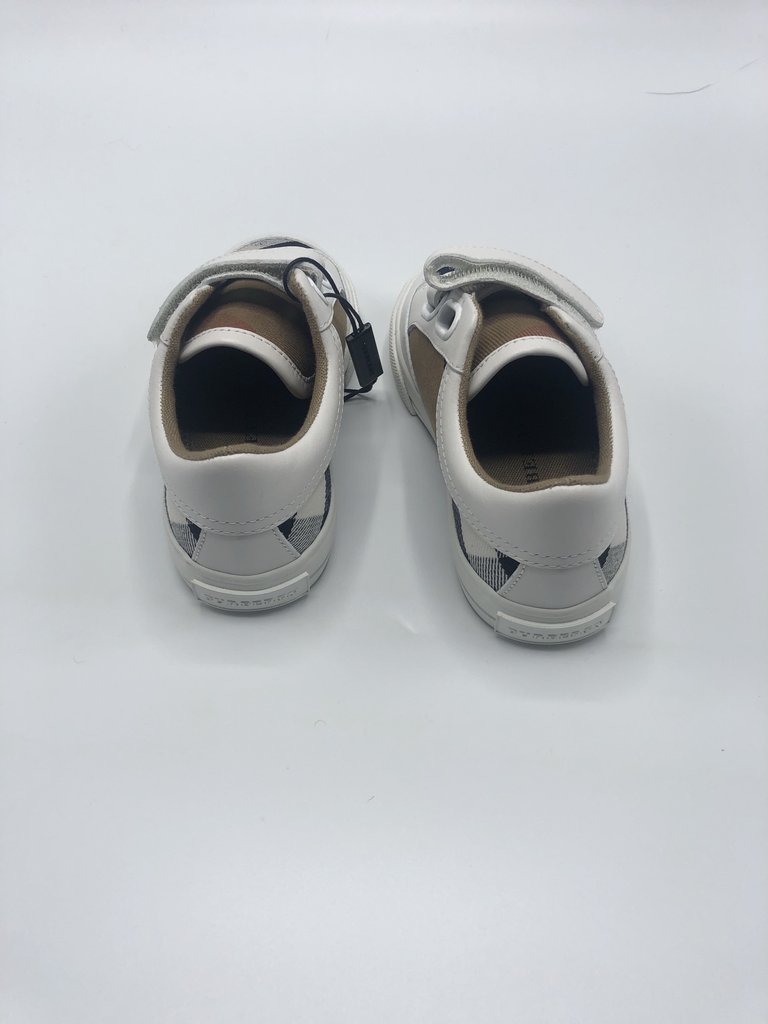BURBERRY  KIDS PLAID VELCRO SHOES SIZE 26