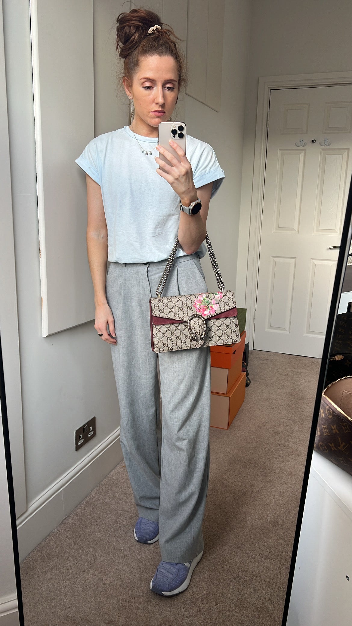 Luxury Gucci Dionysus GG Blooms Small Shoulder Bag