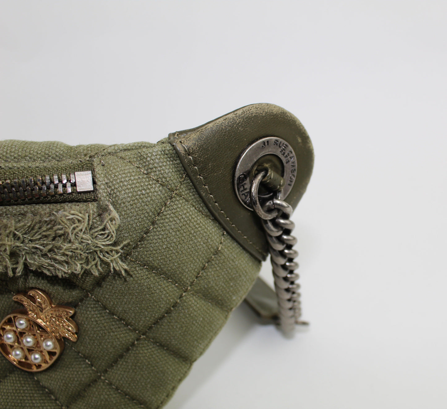 CHANEL COCO CUBA CHARMS KHAKI WAIST BAG