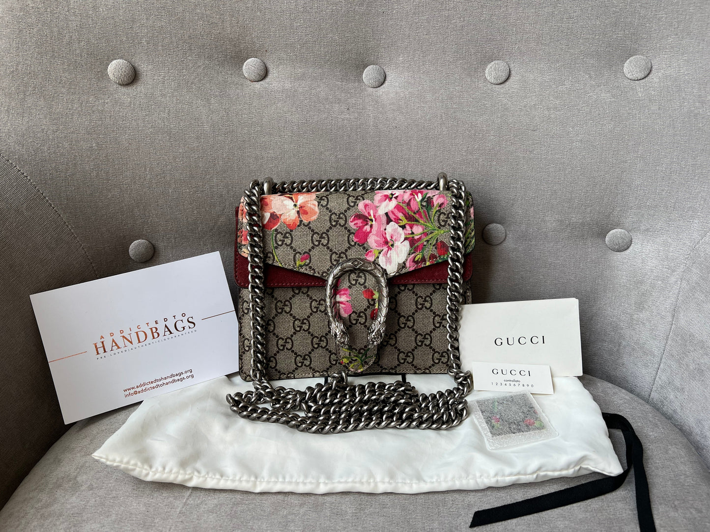 Luxury Gucci Dionysus GG Blooms Mini Shoulder Bag