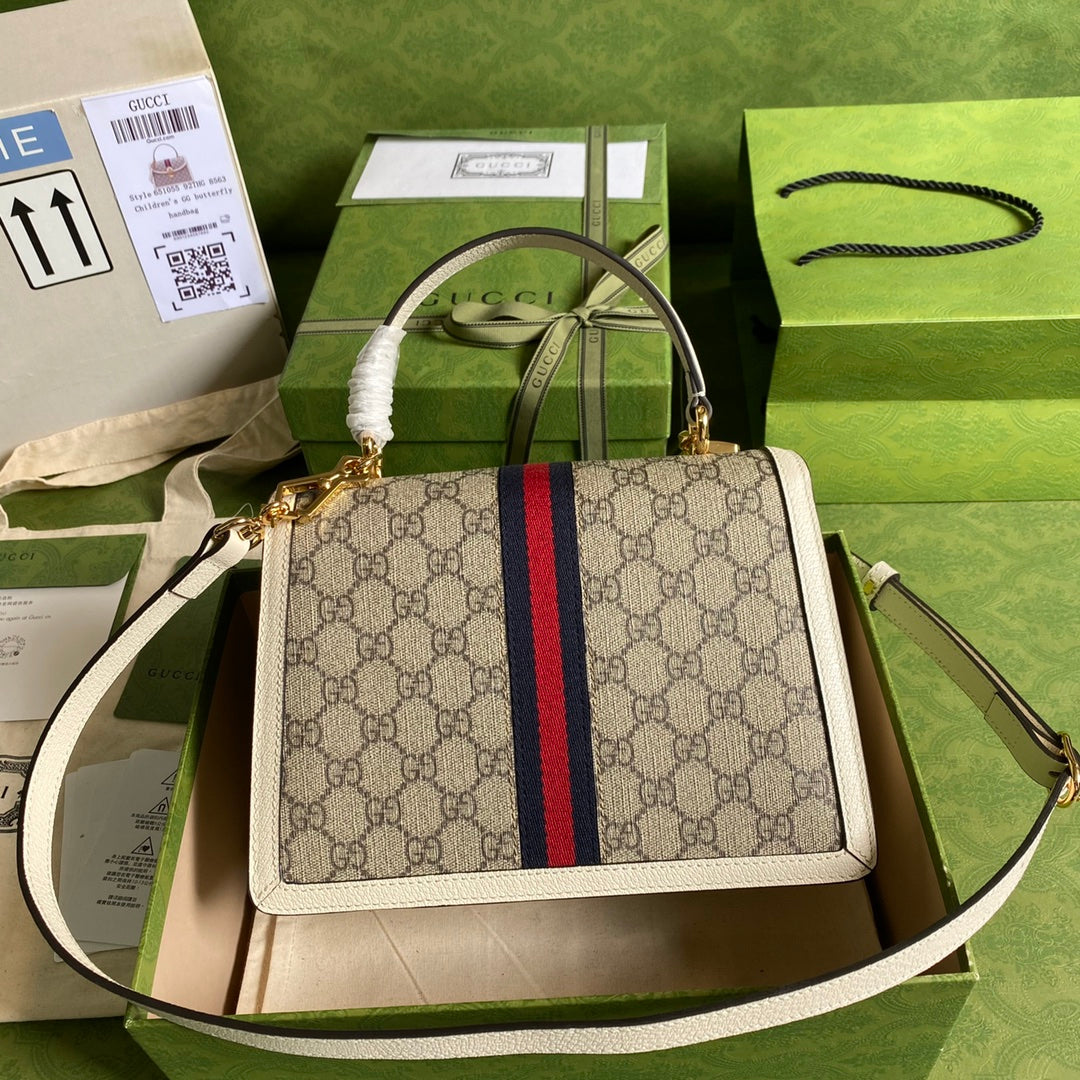 Luxury Gucci Ophidia Small Top Handle Bag