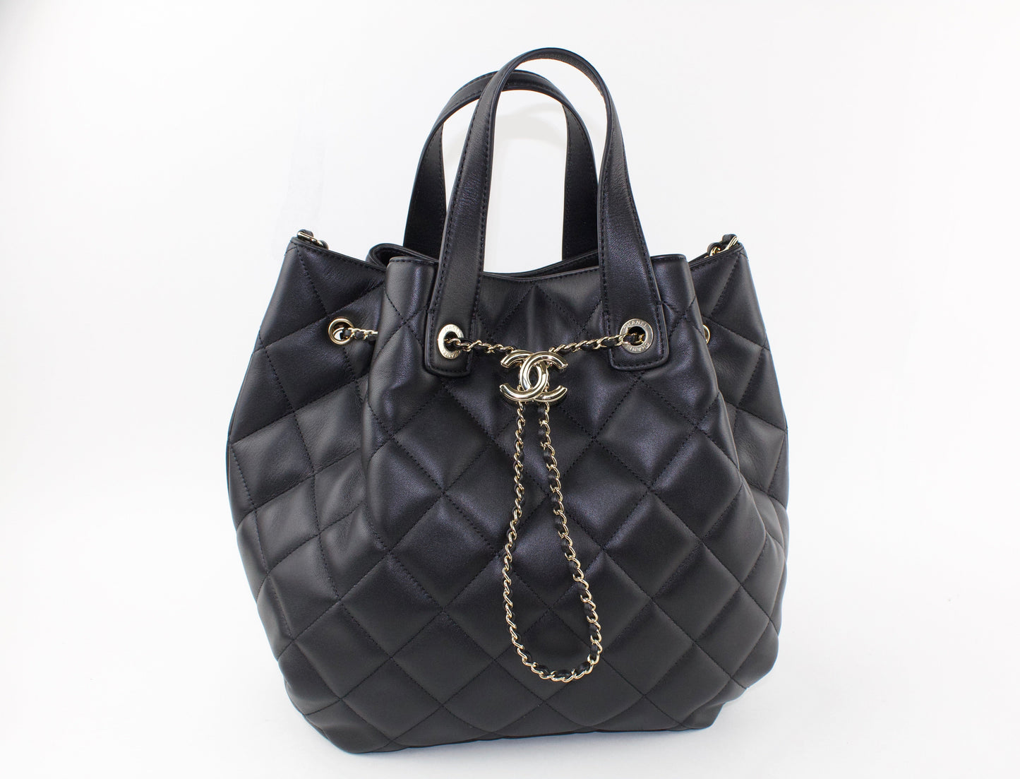 Chanel Lambskin Dweller Drawstring Bag