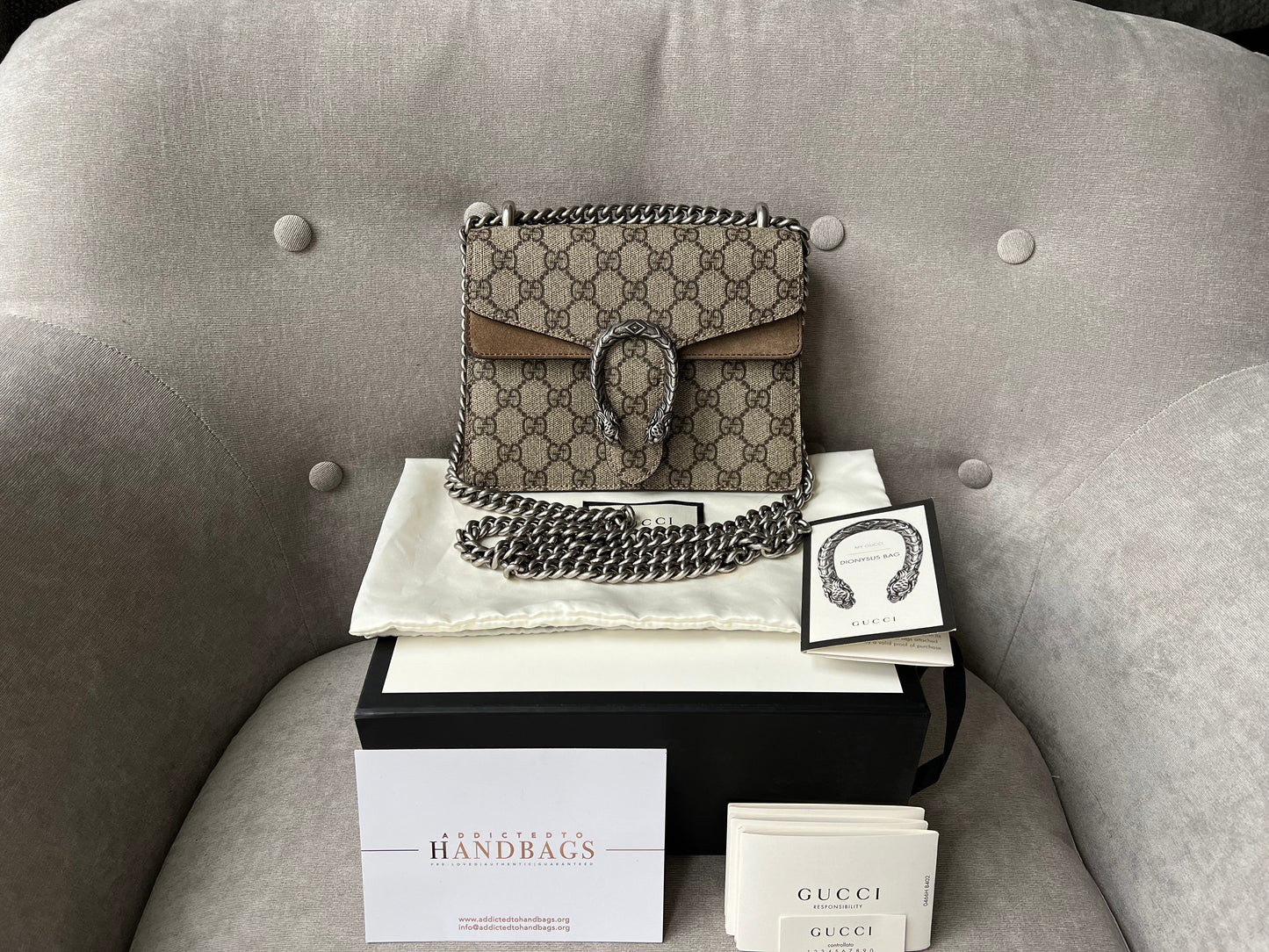 Luxury Gucci Dionysus GG Supreme Mini Shoulder Bag