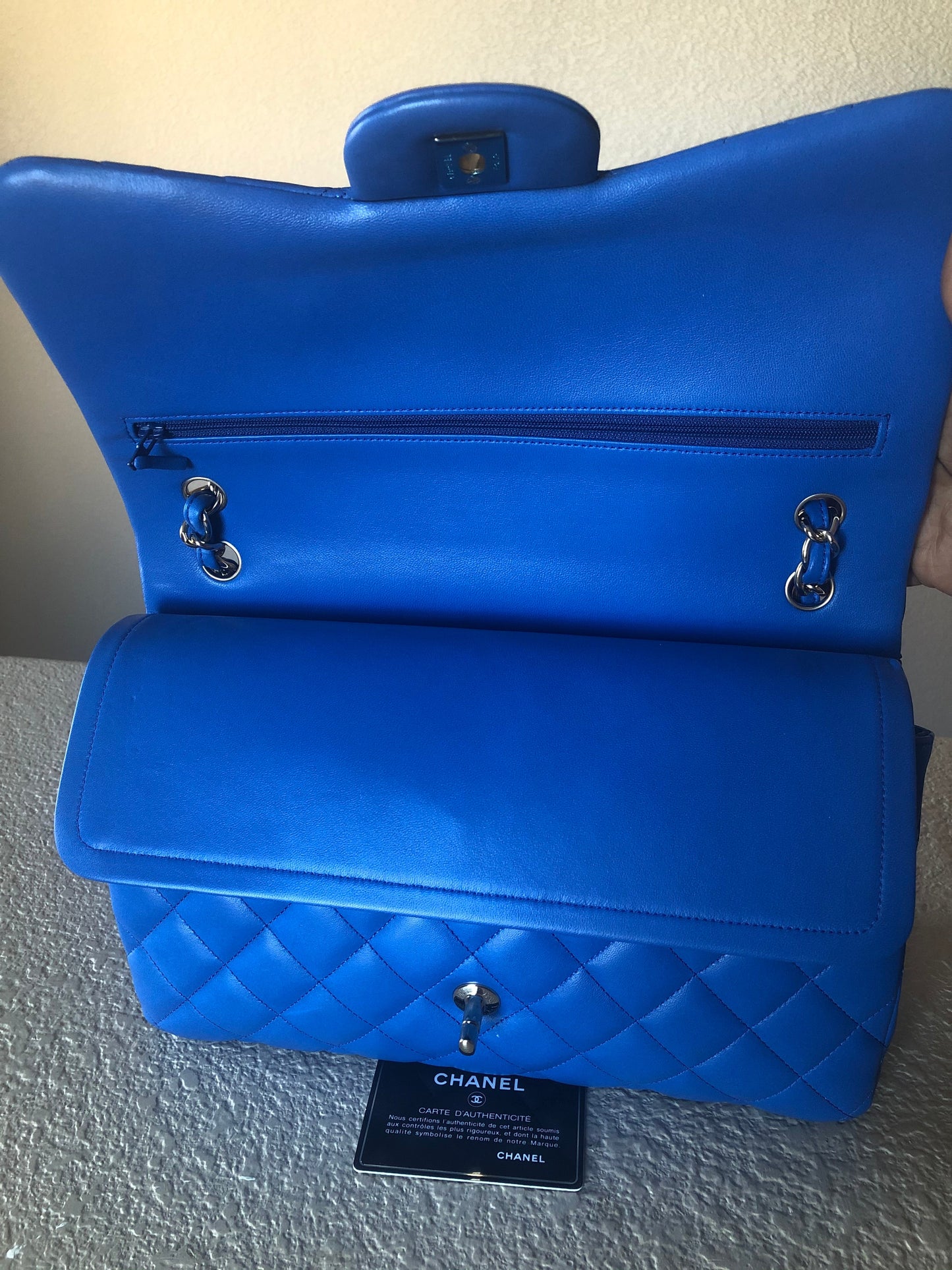 CHANEL JUMBO LAMBSKIN CLASSIC BAG